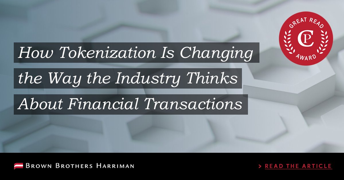 The ability to trade, settle &amp; store digitally divided or “tokenized” assets using Decentralized Ledger Technology has asset managers &amp; retail investors licking their chops in advance of established regulation in this area. Check out this great read on how tokenization works: