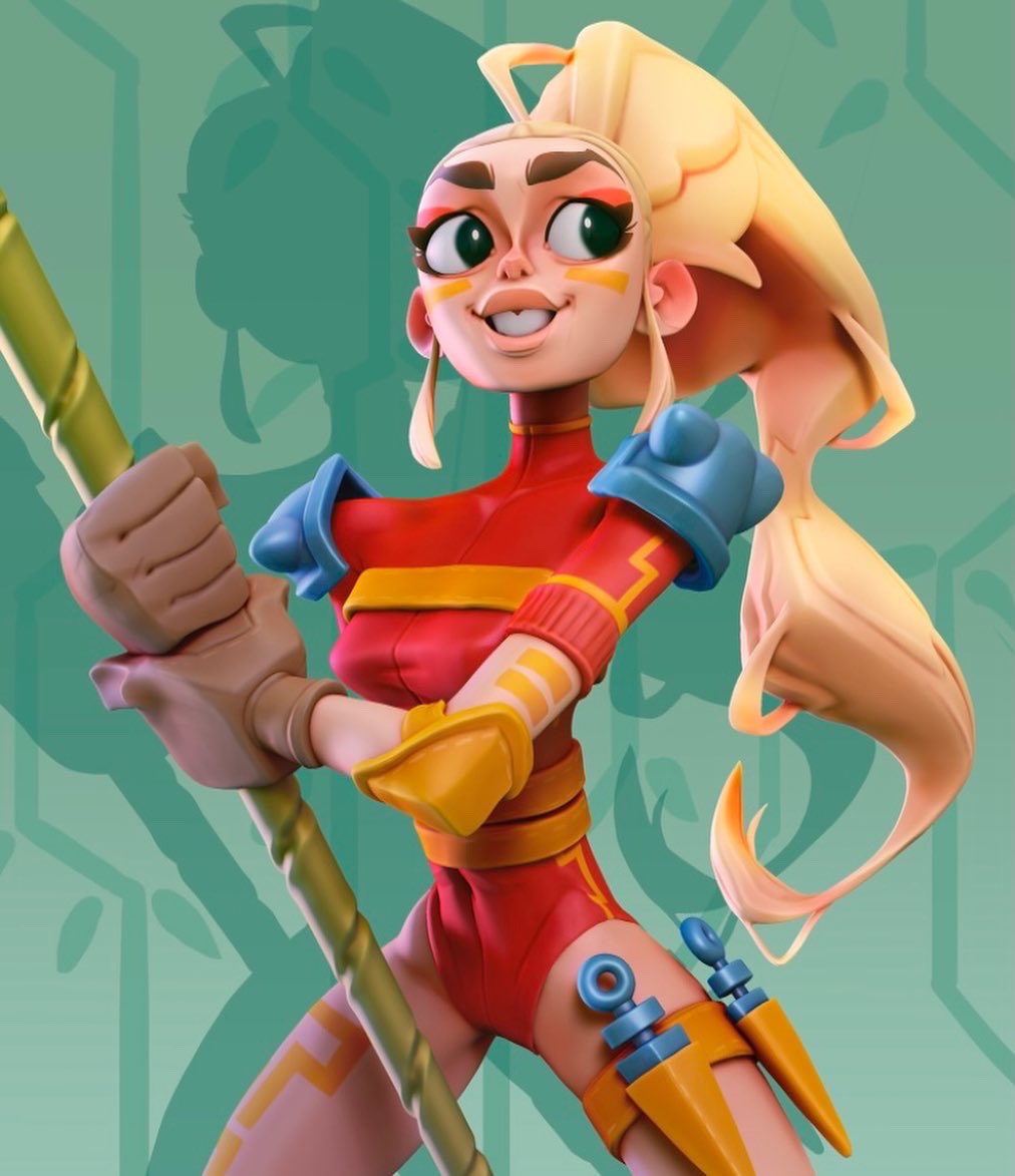 Im so excited to be posting this!! I made this 3D model for class last year and I took reference from one of my faves <a href="/MaxGrecke/">Max Grecke</a> Thank you for your awesome illustrations!

#3dart #zbrush #3dmodeling #3dmodel #art