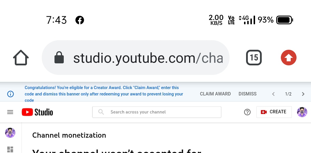 iamkiteretsu's tweet photo. My YouTube channel received a notification of a Silver Play Button Award claim but did not provide a code. help @YouTubeIndia
@YouTubeCreators  @YouTube
My channel link : https://t.co/haCQ0olxFM https://t.co/clA3iS5wtp