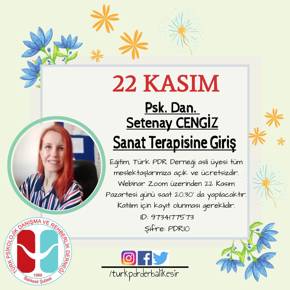 Tüm üyelerimiz davetlidir. Katılım için aşadağıda yer alan formun doldurulması gereklidir. #Türk #PDR#Balıkesir
👇👇👇👇👇👇👇👇

docs.google.com/forms/d/1eVApb…