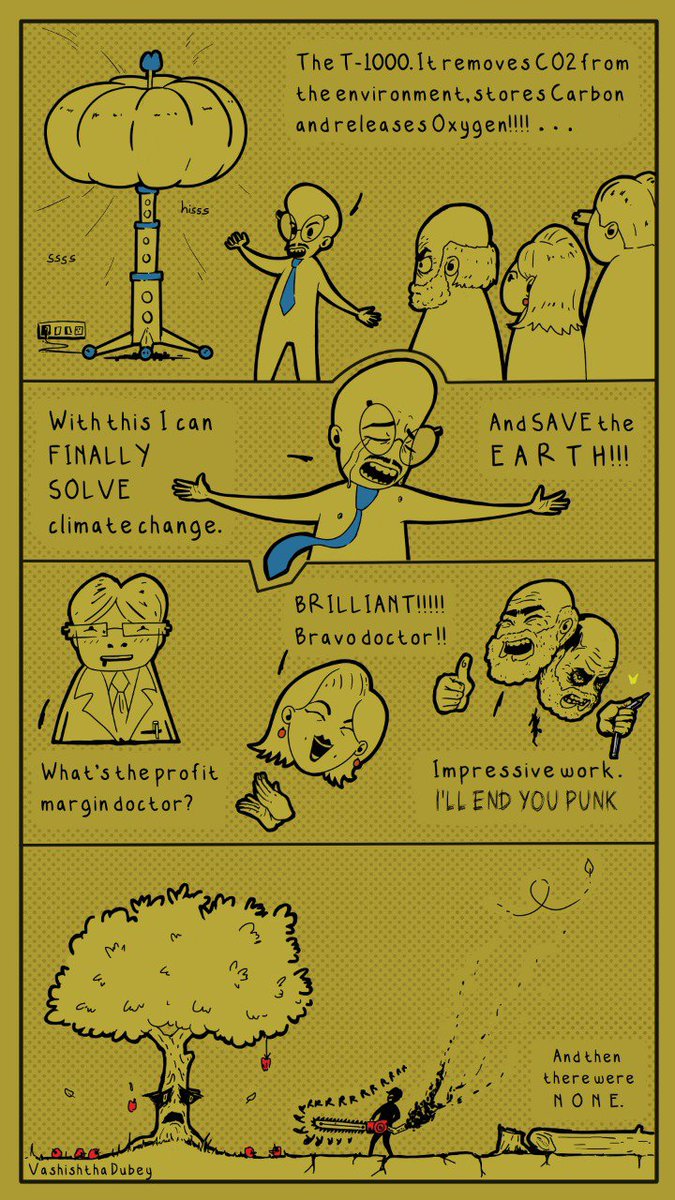 indienvironment's tweet photo. Can #innovation #saveourplanet ?
by vashishtha dubey

#art #Bhaarata #Biodiversity #cartoon #Conservation #Consumerism #Ecology #Education #Environment #environmentind #indenvironment #India #innovation #wildlife https://t.co/cc2kx5Xcs2