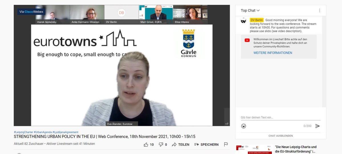 eurotowns's tweet photo. We are looking forward to a fruitful discussion #CitiesFitForFuture about the next steps for the @EUUrbanAgenda with Eva Älander as @eurotowns Vice-President on the panel to represent the view of small and medium-sized cities. https://t.co/UjYmeXGVq2