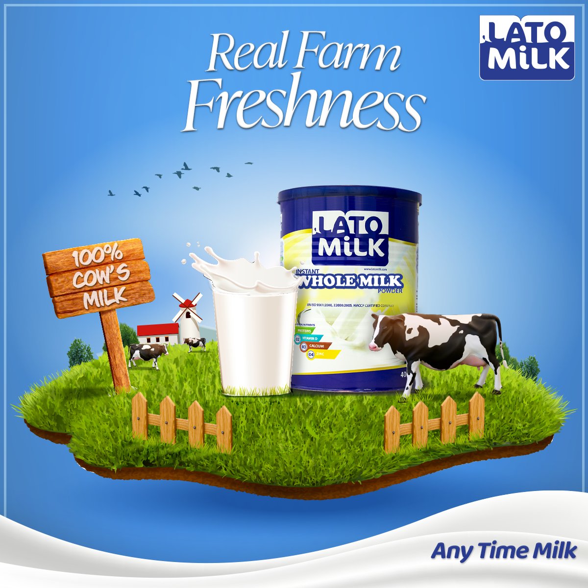 LatoMilk's tweet photo. #Lato #WholeMilkPowder is made from 100% fresh milk, maintaining the nutrients and freshness for longer.
#RealFarnFreshness
#LatoMilk #AnyTimeMilk #PureAndTasty https://t.co/ao1u0vqLCu