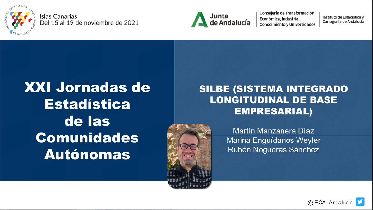 IECA_Andalucia's tweet photo. 🎤Hoy en la Mesa 17 de las #JECAS, nuestro compañero Martín Manzanera hablará del proyecto #SILBE (Sistema Integrado Longitudinal de Base Empresarial)
https://t.co/QFKkE27aG9 #empresa #empresarial https://t.co/NRZFE2agof