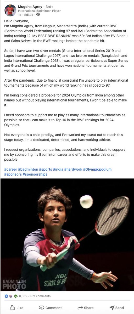 imrobinchauhan's tweet photo. @anandmahindra Sir maybe you can help her.

her LinkedIn profile is: https://t.co/2GmwofEnsu https://t.co/drxsMA9rLY