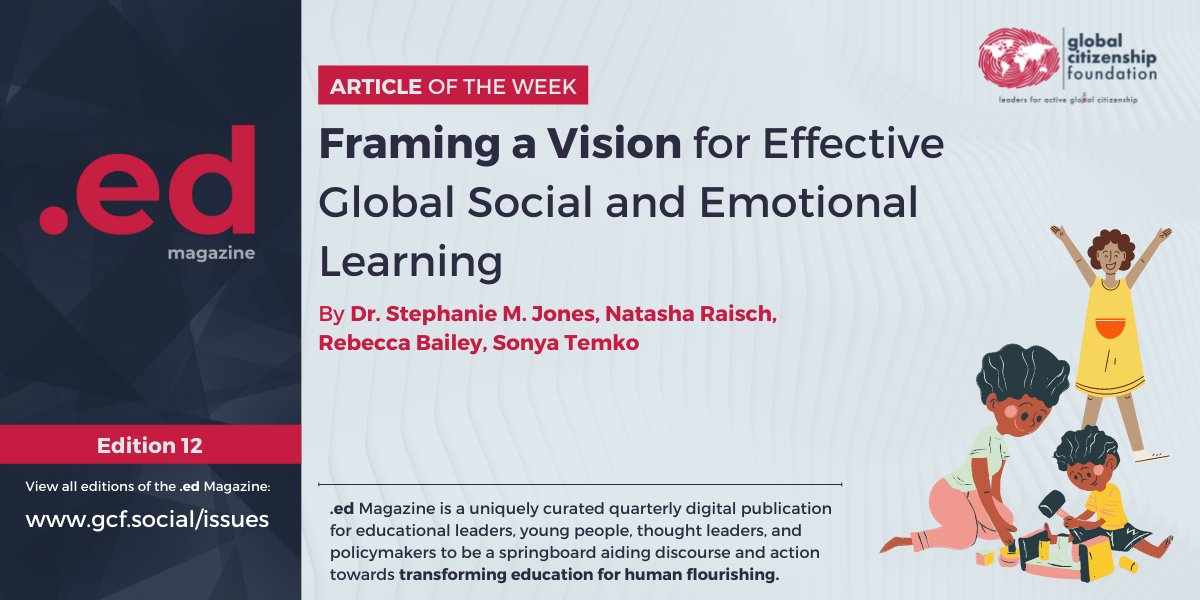 CitizenshipFund's tweet photo. ✨ Article of the Week:
Get to know the strategies, ideas, and actions for effective SEL implementation.
SUBSCRIBE NOW:
https://t.co/BHoXq1nTYf
Dr. Stephanie M. Jones, Natasha Raisch, Rebecca Bailey, Sonya Temko write for #GCF
#SDGs #EdMag https://t.co/NxmeGPyRvm