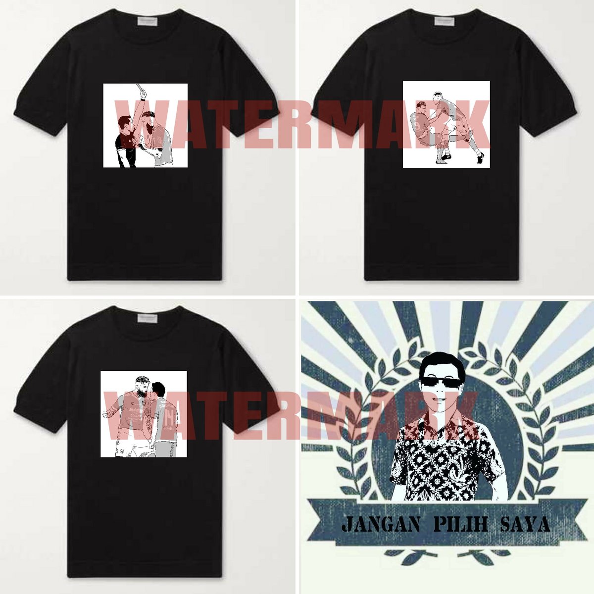 el__piji's tweet photo. SAYEMBARA
Pemenangnya 1 org bisa pilih gambar mana yg mau dijadiin kaos. 
Syaratnya PERSIB nanti tanggal 20 mesti menang. Kalo seri dan kalah ya ga diundi.
Paling lambat pas kick off ya.
Kaosnya gratis, cm tanggung ongkir aja nanti bayar ke kurir. 
Cukup retweet aja tweet ini ya. https://t.co/VpBqycvUM7