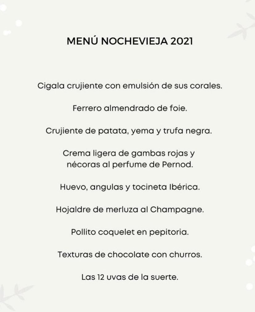 Cena de Nochevieja 2021…os apuntáis?
