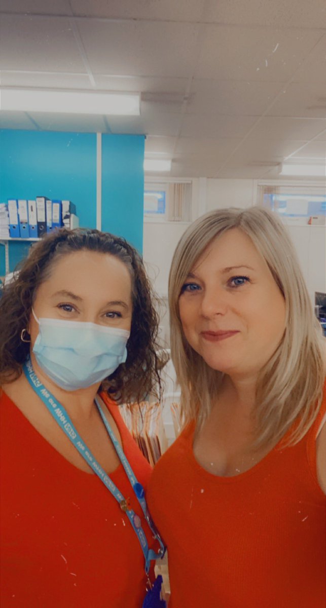 jocamo30's tweet photo. @WHHQualAcademy Joanne Cameron and Gaynor McGuire Medical Records wearing red. Raising awareness of pressure ulcers. https://t.co/UaqkVrYZzH