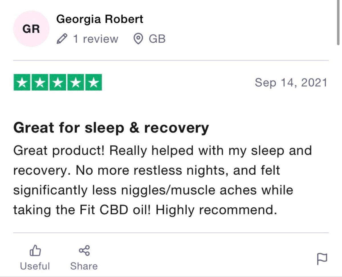 Are you struggling with joint pain or muscle soreness? 

Implement CBD into your daily routine to help fight those aches and pains naturally just like Georgia 👇

fitsupplements.co.uk