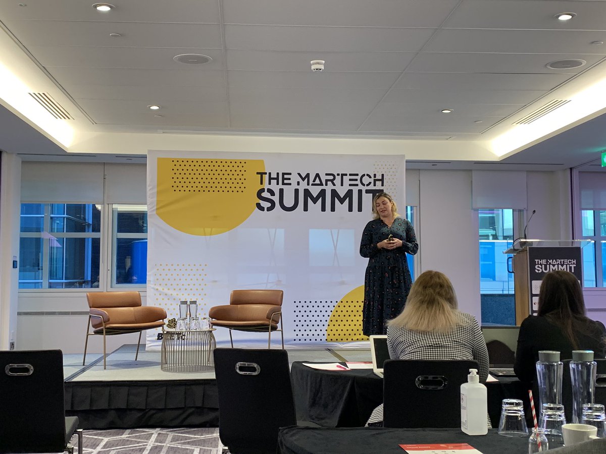 Excellent keynote presentation from <a href="/albell88/">Alex Bell</a> at #TheMarTechSummit: ‘From Challenge to Opportunity: Connecting MarTech Capabilities to Deliver Investec’s Experimentation Programme’ 👏🏻👏🏻👏🏻
#experimentation #martech