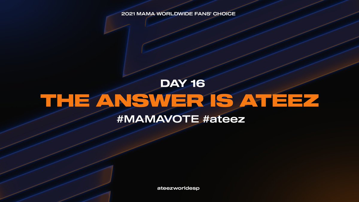 ATEEZInterN's tweet photo. Day 16

We need to double our voting efforts ATINY! Please keep creating new accounts to vote for ATEEZ!

https://t.co/3iKcidJTTc

THE ANSWER IS ATEEZ
#MAMAVOTE #ateez @ATEEZofficial https://t.co/NyGmXXGVd7