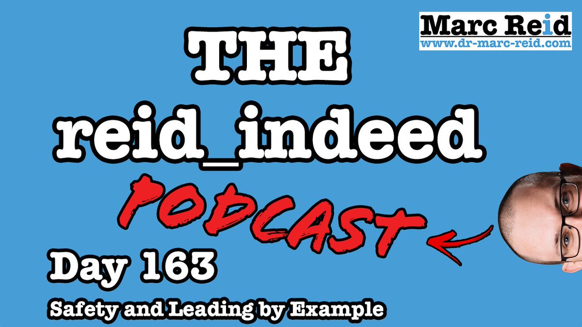 The reid_indeed #podcast 

Day 163 - Safety and Leading by Example

To rise to the privilege of having a team in your care requires more than a passing thought about how you are going to care for each and every member…

dr-marc-reid.com/podcast/day-163

#LeadershipDevelopment #UKRIFLF