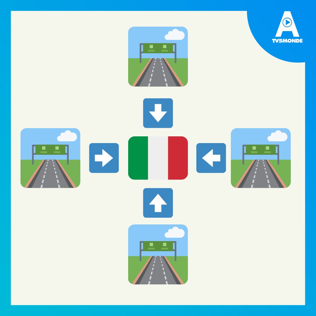 LF_TV5MONDE's tweet photo. Cette expression nous fait voyager en Italie. Elle veut surtout nous dire qu'il existe plusieurs manières d'atteindre un objectif.
Vous avez la réponse ou vous voulez qu'on vous mette sur la voie ? https://t.co/vYBFFLcA2M