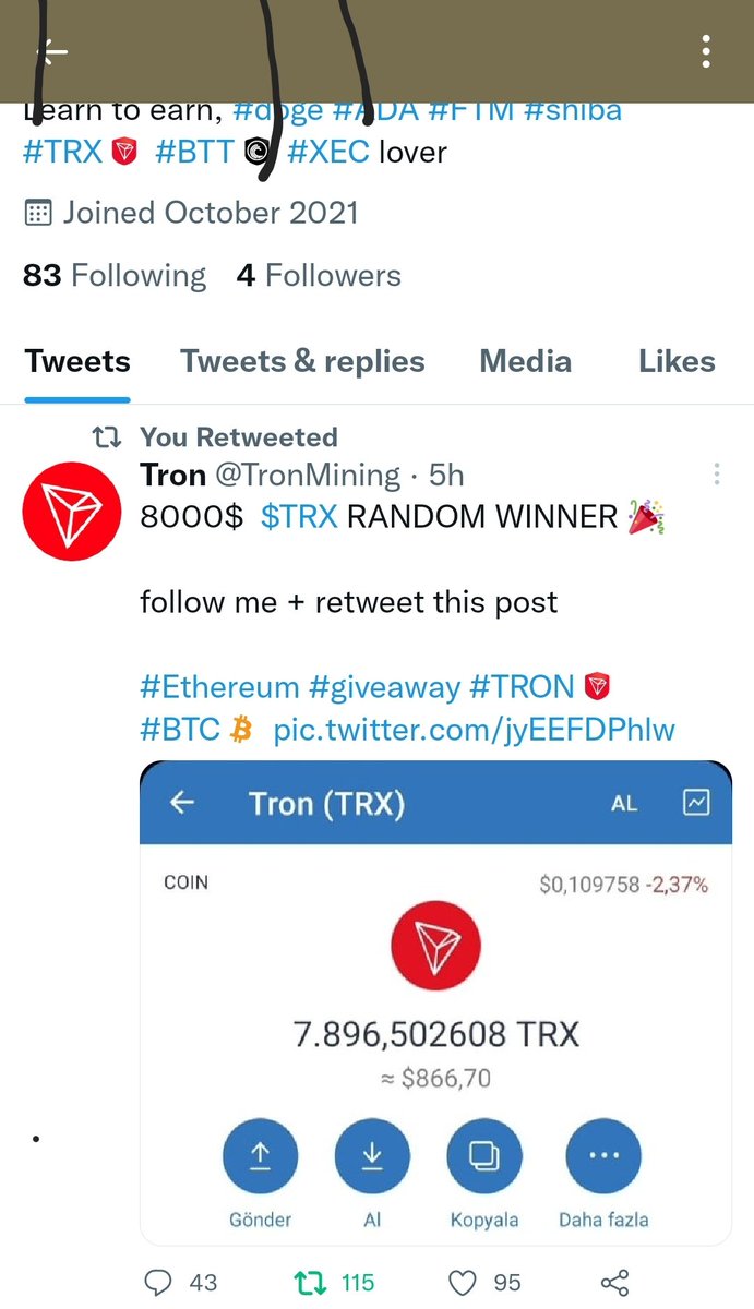 willaadam20's tweet photo. @TronMining Nice work. Done https://t.co/B59je09PCw