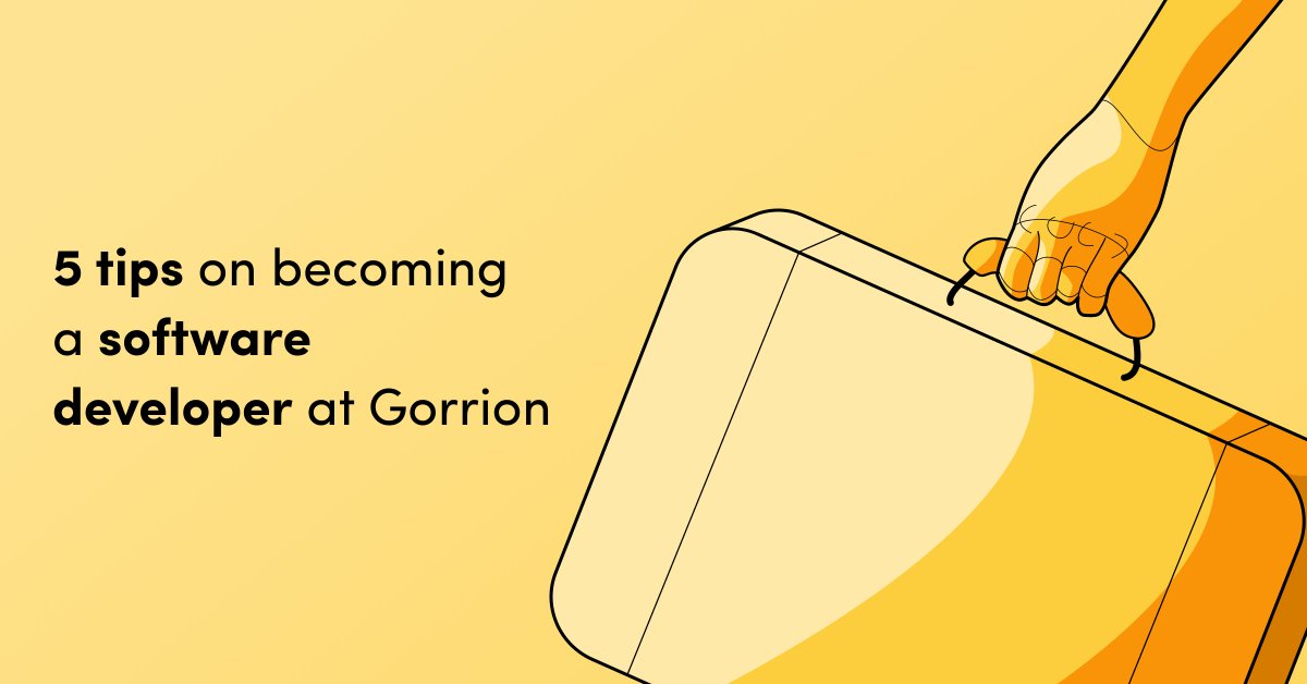Learn 5 things about our #recruitmentprocess and join our team as a software developer! 👨‍💻

🔗 gorrion.io/blog/5-tips-on… 

#softwarehouse #recruitment #ITindustry #softwaredeveloper #react #reactjs
