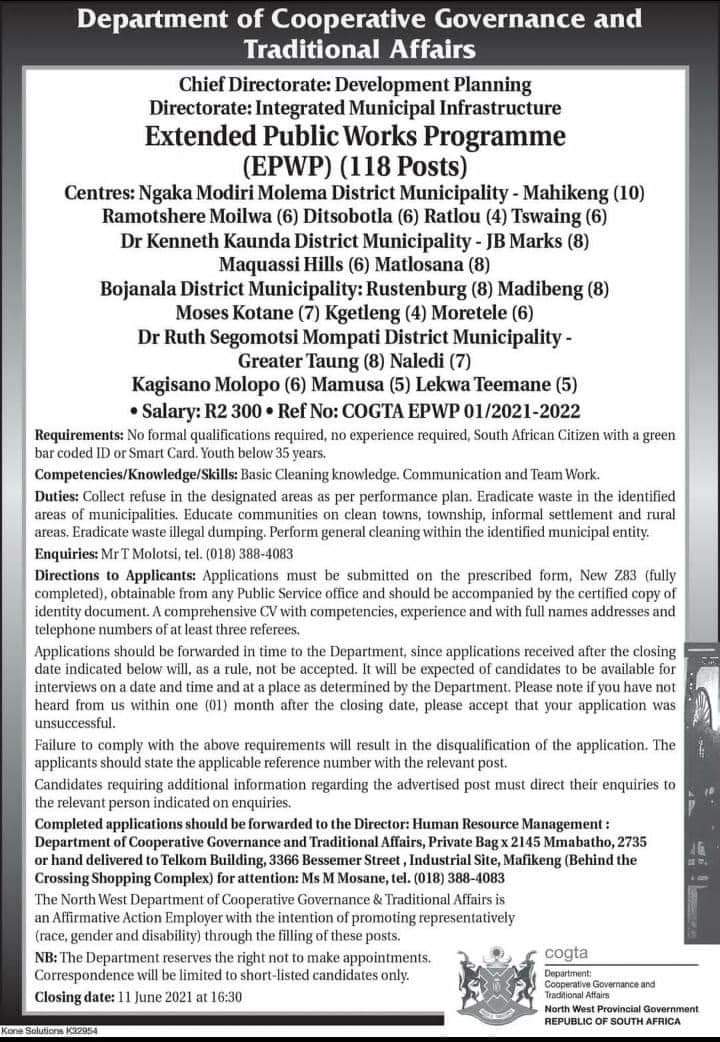 MetjahTebogo's tweet photo. Job vacancies ‼️ 
Please retweet 🙏🏾😊 https://t.co/pZeIiG795A