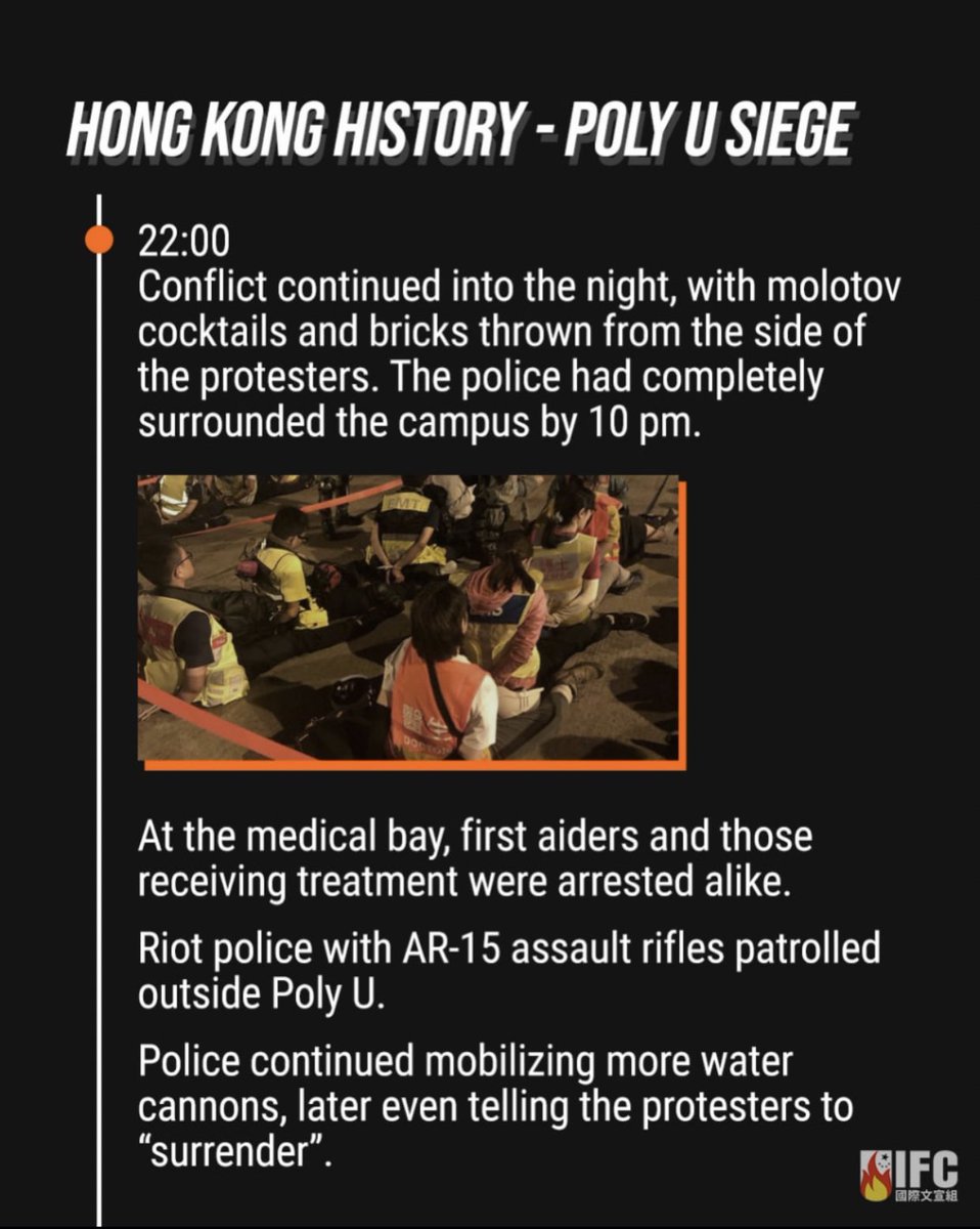 germany_with_hk's tweet photo. 2 years since the #hongkong #PolyU Siege, which is one of the most heart-breaking and desperate moments in 2019. 

Thousands of youngsters were trapped  by armed police in the university for days. Now, many of them are facing riot charges.

#PolyUSiege https://t.co/g19PZO6joS