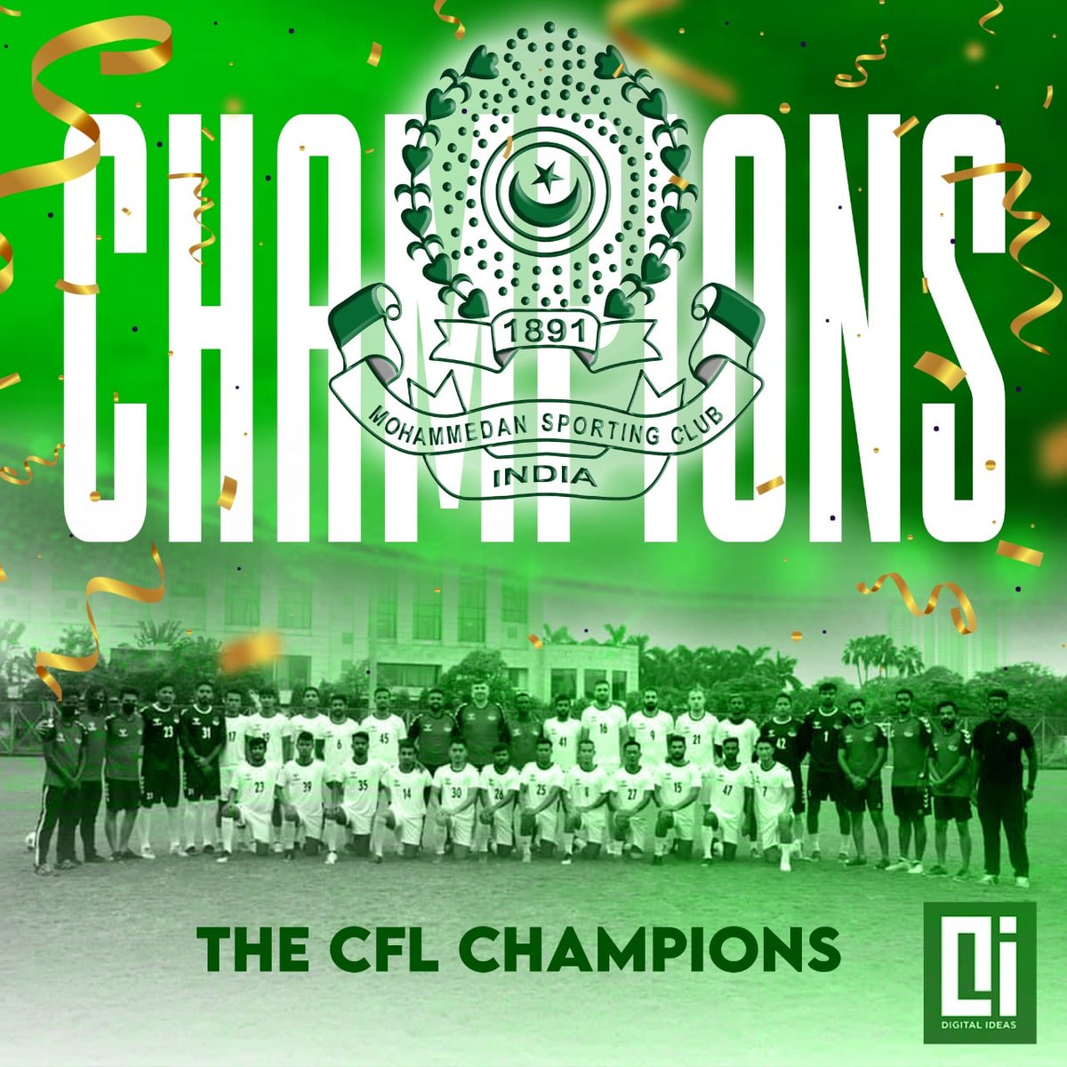 Congratulations @MohammedanSC on being the CFL Champions after 40 long years! 🏆⚽

#Champions #CFL #CFLFinal  #mohammedansportingclub