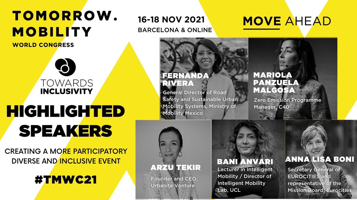 _tomorrowcity's tweet photo. 🤩 Some of the top city visionaries taking the online stage today are these stellar women!
🗣️ Make sure to catch these speakers today at #TMWC21 & @EITUrbanMob!
#TowardsInclusivity
📍https://t.co/5opX3p8UZ7
@EUROCITIES @Arzu_Tekir @BaniAnvari @CTS_UCL @ucl @annalisaboni2 https://t.co/PQnvRlfv3F