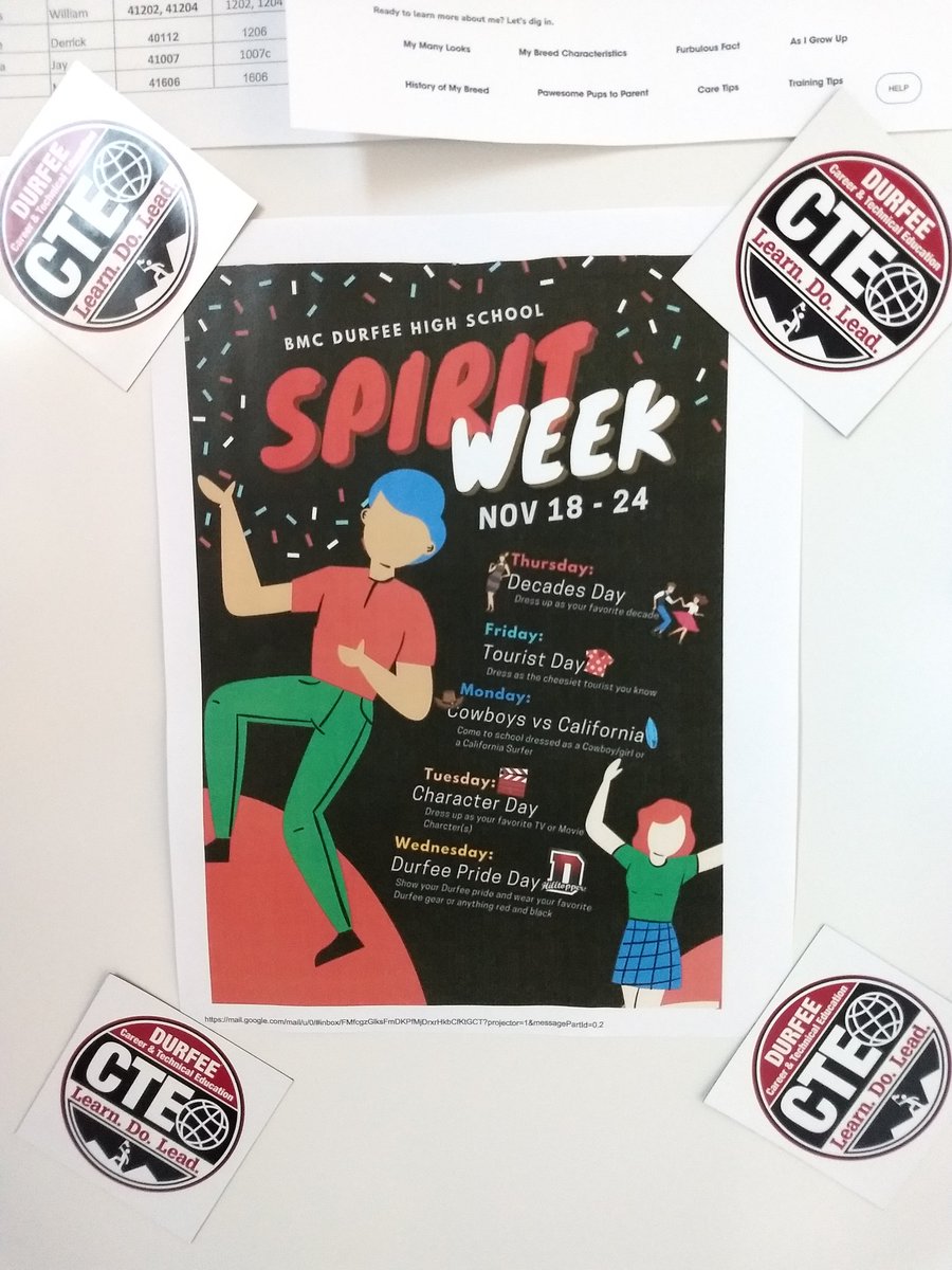 CTE has Durfee Spirit do you?