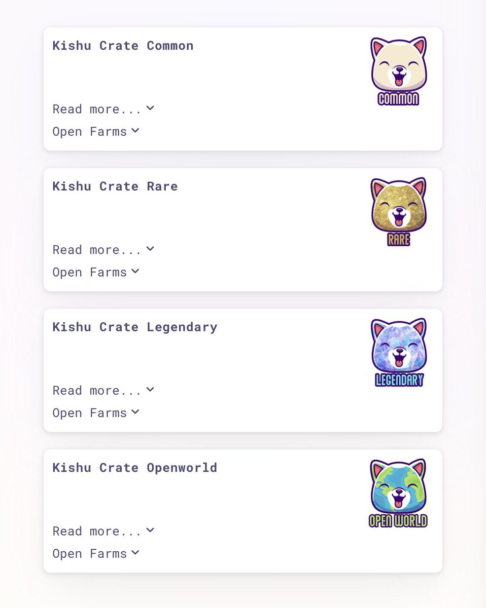 InuKishu's tweet photo. #KISHUCRATE launch on Oct 27th as our very own #NFT platform.

👉🏼 https://t.co/C1VliraHSc

Find NFT collections ranging from $KISHU &amp; $TENSHI inspired art pieces, to open world displays submitted by community artists.

New uploads to be announced 🐶

👉🏼 https://t.co/ydMS7murWE https://t.co/Jg15qqsSCb