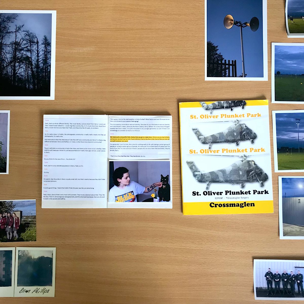BAPhotoIADT's tweet photo. #MastersByResearch Recent meeting with @Kate8Nolan &amp; supervisors @JustinMCarville &amp; @MarkJCurran on her #PracticeLedResearch working with young people examining effects of #IrishBorder on #Identity &amp; #Place Kate supported by @IrishResearch  #Postgraduate @IADT_research @myIADT https://t.co/Y0J8A9Fgee