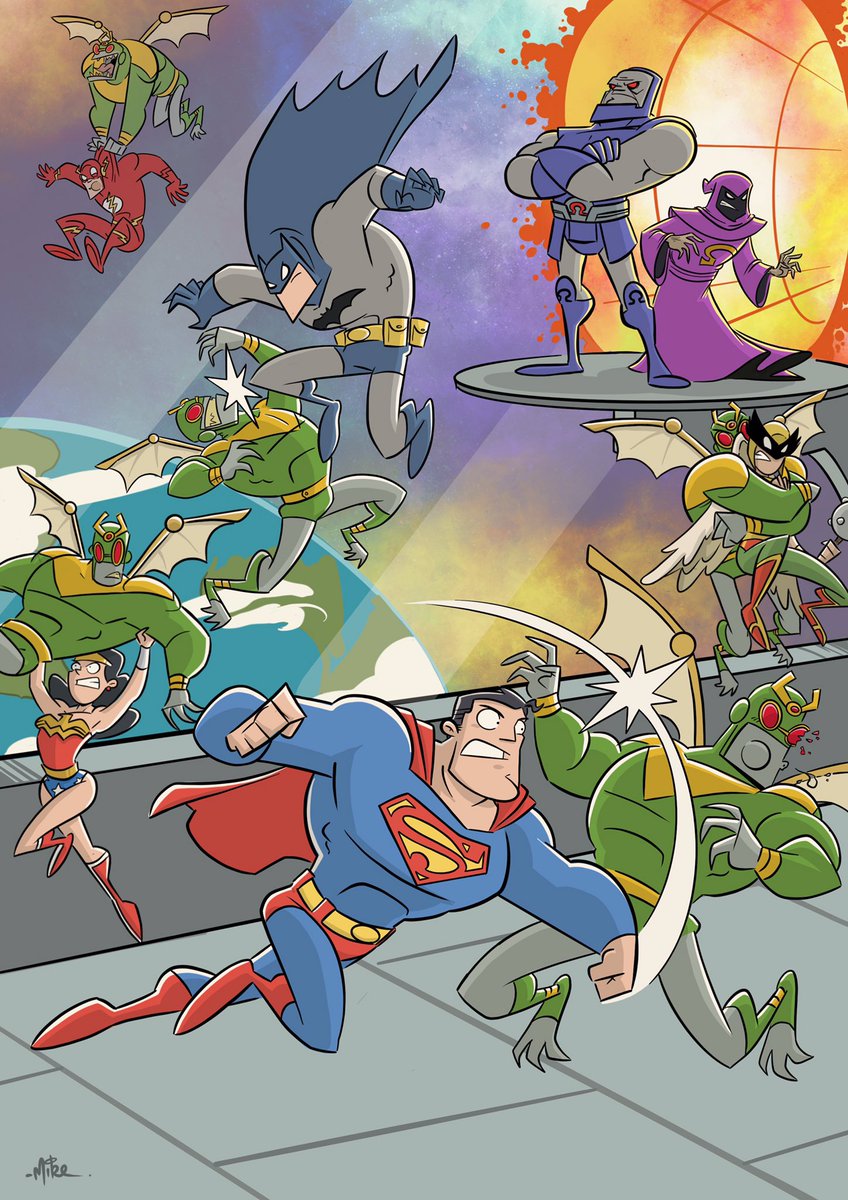 mikehartigan's tweet photo. Justice League vs Darkseid and friends!

#darkseid #parademon #superman #theflash #wonderwoman #hawkgirl #batman #jla #jlu #justiceleague @DCComics @thedcnation #dccomics @DCComicsKids https://t.co/T73YlL1KyJ