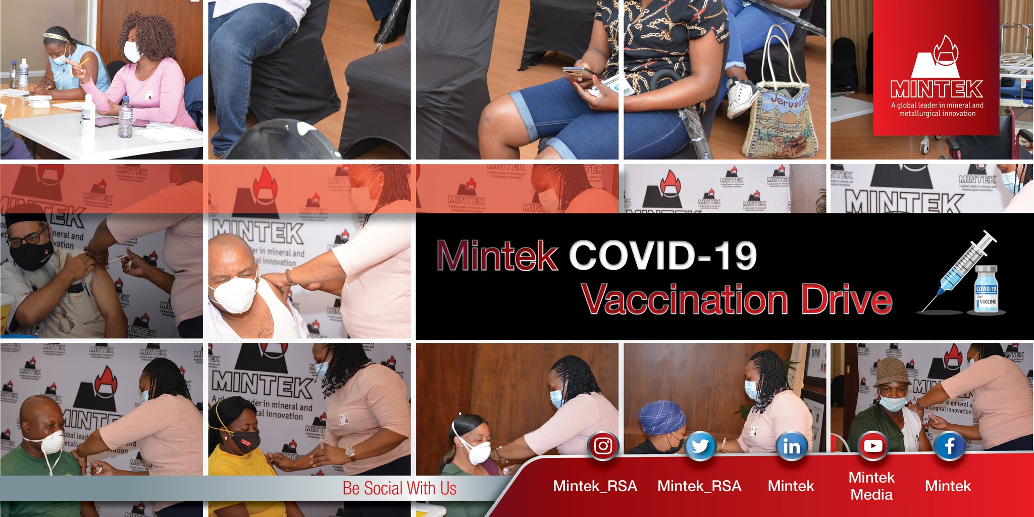 Mintek_RSA on Twitter "Our workplace COVID19 Vaccination Drive has