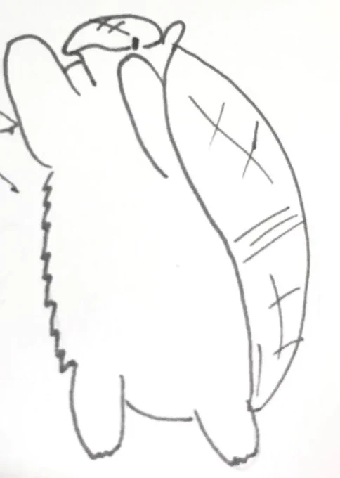 どういう経緯で描いたか忘れたけど猫さんが描いたジョン 