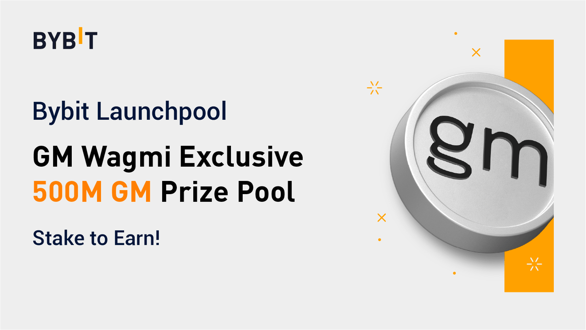 Bybit_Official's tweet photo. 🌞 @gmwagmieth $GM will soon be available on Bybit’s Spot trading platform at 6AM UTC on Nov. 19, 2021! 🌞

🤪 From Nov. 19 to Nov. 26, 2021, Bybit users can also stake $BIT to win from a pool of 500 million FREE $GM! 🤪

📗 Read more here: https://t.co/LMmITRyLdE https://t.co/NC0Ly5uYfK