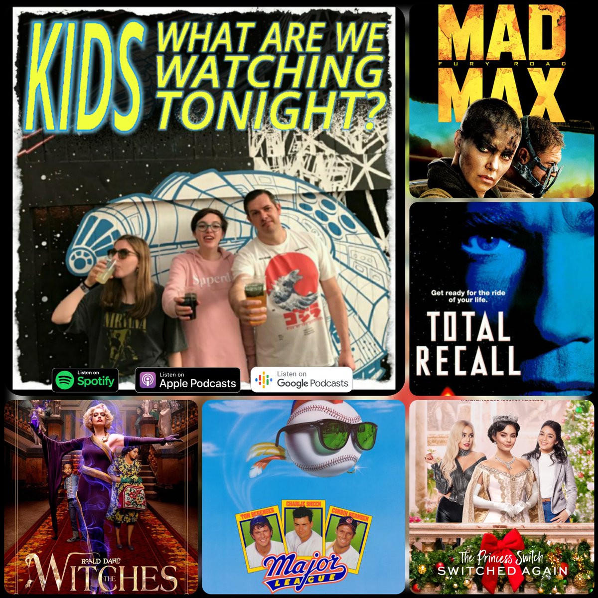 KidsWatching's tweet photo. #ThrowbackThursday Tomorrow Isla gets introduced to the brain aneurysm that is #TotalRecall. On Monday we talked #MadMax #FuryRoad. #AYearAgo we were talking about #TheWitches remake, #MajorLeague and my cameo in #PrincessSwitch2.
https://t.co/dx3hefFOPx - follow the link!!. https://t.co/BmO0veoIim
