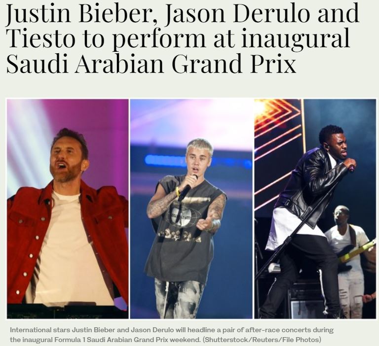 KooyJan's tweet photo. #SaudiArabia's regime uses #F1 to launder its horrible human rights record.
Will @justinbieber @jasonderulo @asvpxrocky @davidguetta support #MBS, or publicly speak up for human rights defenders?
Be like @NICKIMINAJ!
https://t.co/RFqGa6KyPK
#SaudiArabianGP
#SaudiRegrets https://t.co/UgD3jyYfLE