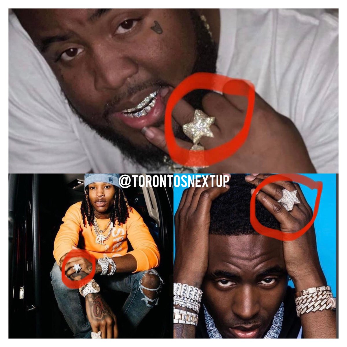 What Does This Mean ? / Young Dolph , King Von , Mo3 All Wearing The Same Star Ring On The Same Finger &amp; All Signed To Empire.. Can’t Tell Me This Not Crazy RN 😨 <a href="/Akademiks/">DJ Akademiks</a> <a href="/adam22/">adam22</a> 

#YoungDolph #KingVon #Mo3 #Rap #NoJumper #TorontosNextUp #HipHop #Akademiks #SayCheeseTV #Rapper
