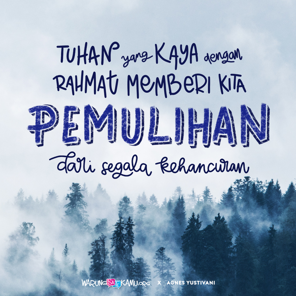 warungsatekamu's tweet photo. Ya Allah, terima kasih atas rahmat-Mu yang melimpah atasku. Kiranya aku senantiasa bermegah di dalam Engkau dan dalam anugerah keselamatan dari-Mu yang kuterima melalui iman. 

Kontribusi oleh Agnes Yustivani.

#WarungSaTeKaMu
#DailyQuote #ChristianArt https://t.co/k8ZKOQK0km