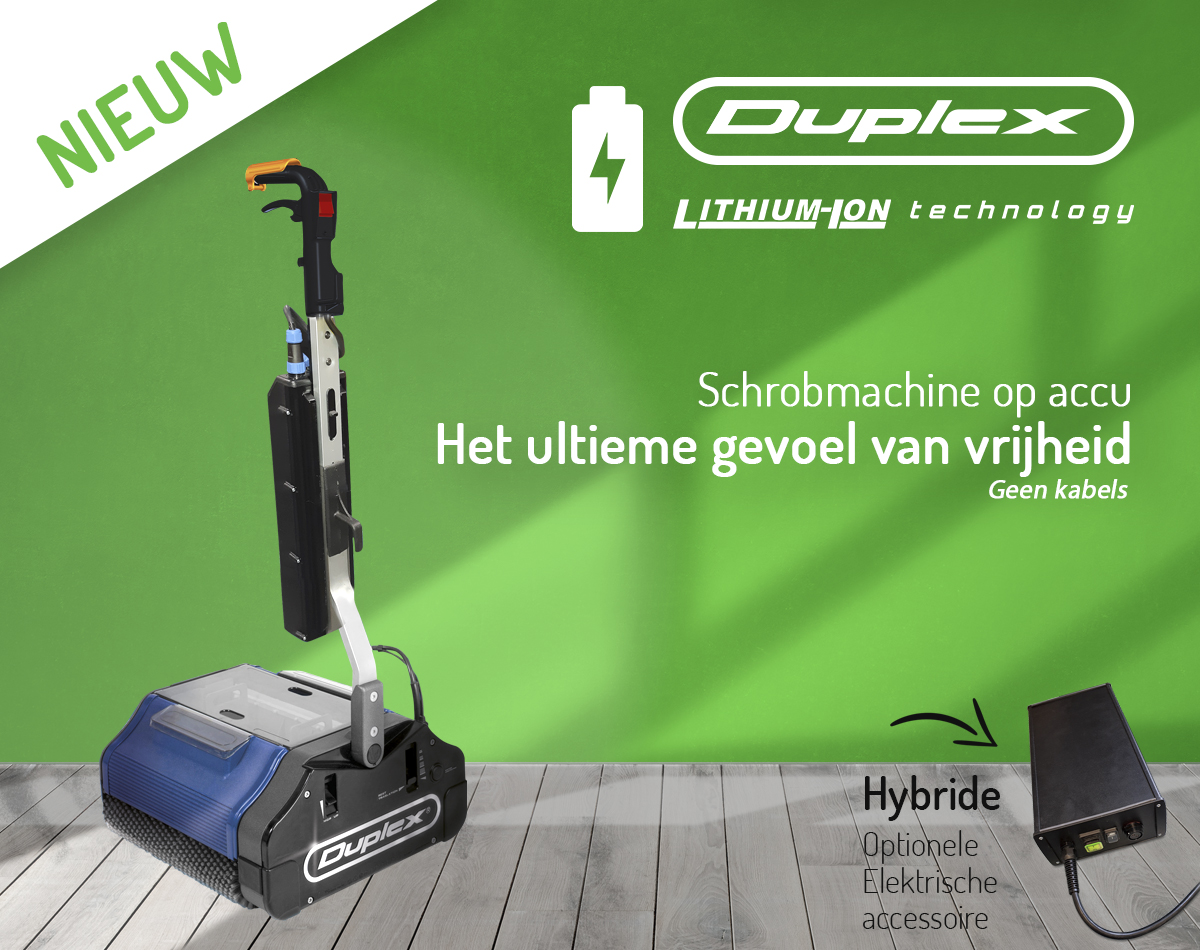 InnoviBV's tweet photo. Heb jij ook vaak last van die vervelende kabel die overal achter blijft haken? Weg met die lastige kabel! Battery = More power! 

Nieuwsgierig of Benieuwd? Meer weten over deze nieuwe Duplex machines? https://t.co/xtEhtKwgG7 https://t.co/AGeuQmrdPl