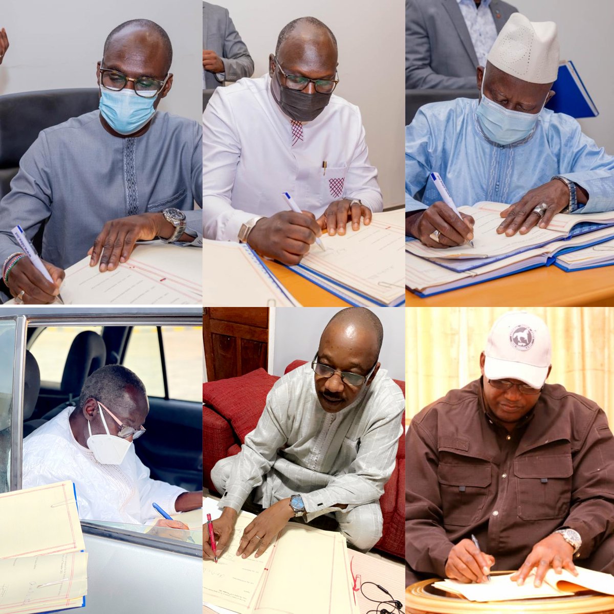 Gambia_MOJ's tweet photo. We are pleased to share that all 6 presidential candidates have signed the Code of Conduct which is the product of @Int_IDEA and The Gambia CSOs' dialogue on the consensus-building process for peaceful elections among various political parties and electoral stakeholders. https://t.co/GMJtfb0fRB