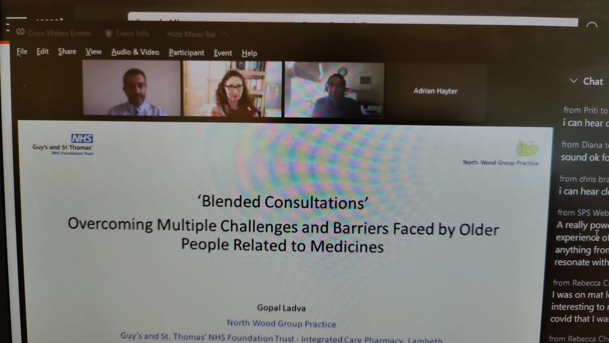 Gopal Ladva (@gopalladva) on Twitter photo Privilege to share experience of supporting older people overcoming challenges and barriers related to medicines during #Covid_19 with #geripharmacists #pharmacytechnicians <a href="/NHS_SPS/">NHS Specialist Pharmacy Service</a> <a href="/NinaLBarnett/">NinaBarnett</a> <a href="/LellyOboh/">Lelly Oboh</a> #barryjubraj <a href="/GrahamStretch/">Graham Stretch</a> #gppharmacists Privilege to share experience of supporting older people overcoming challenges and barriers related to medicines during #Covid_19 with #geripharmacists #pharmacytechnicians <a href="/NHS_SPS/">NHS Specialist Pharmacy Service</a> <a href="/NinaLBarnett/">NinaBarnett</a> <a href="/LellyOboh/">Lelly Oboh</a> #barryjubraj <a href="/GrahamStretch/">Graham Stretch</a> #gppharmacists