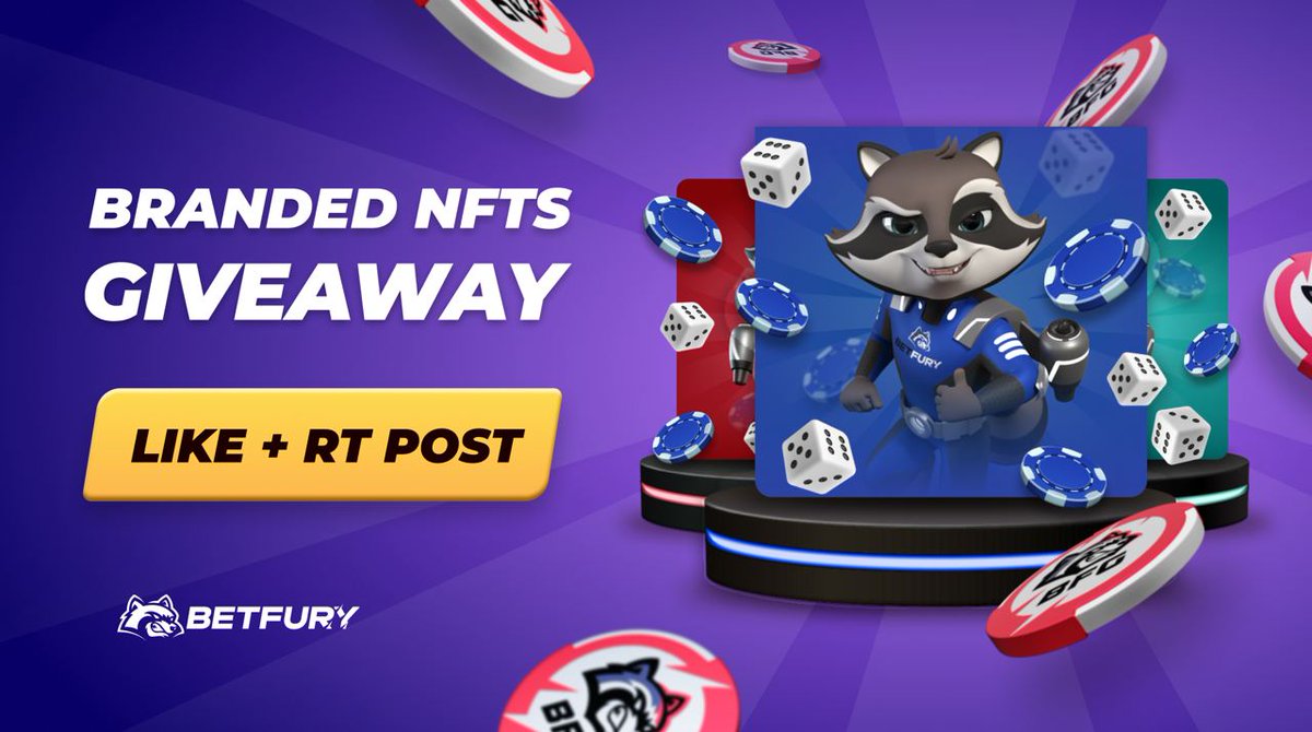 🔥 <a href="/betfury_gaming/">BetFury</a>  x <a href="/airnfts/">AirNFTs | Multichain NFT Marketplace</a> Partnership🔥 
GIVEAWAY -  WIN 3 Branded #NFTs!
betfury.tv/3ozqauO
7 Days
3 Lucky NFTs Winners 

✅Follow <a href="/betfury_gaming/">BetFury</a> &amp; <a href="/airnfts/">AirNFTs | Multichain NFT Marketplace</a>  
🧡 + RT this post

Details: betfury.tv/3Hyay3e