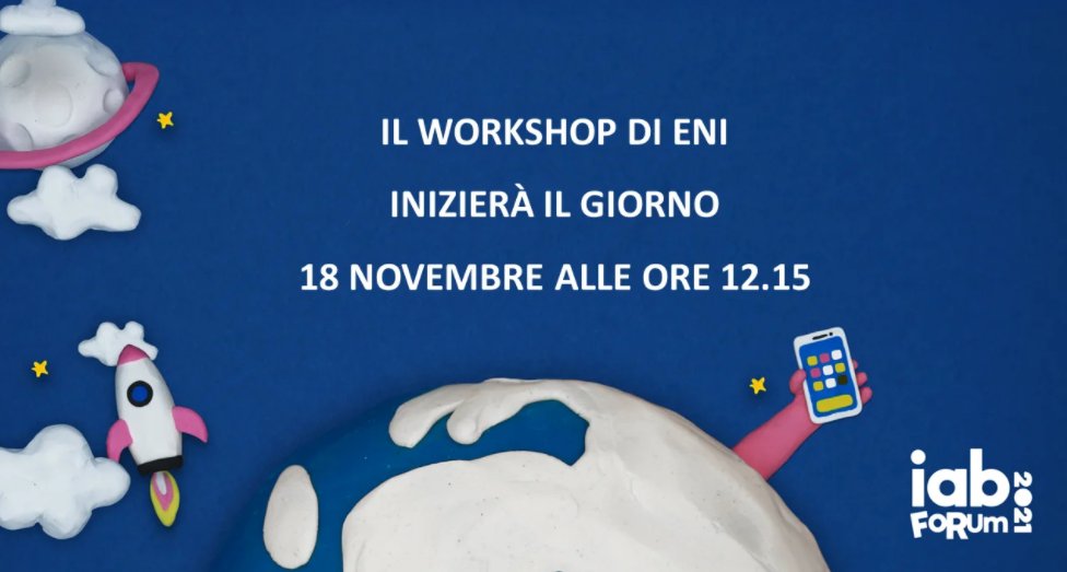 robyroy98's tweet photo. 🔵Non perdetevi il #workshop di @eni con @KhabyLame e @Mi_Imbruttito.🔨

Alle 12.15 si inizia! Il tema? Qual è l`impatto di una campagna di influencer marketing?

#iabforum #BackToHumans https://t.co/3xulpLsJac