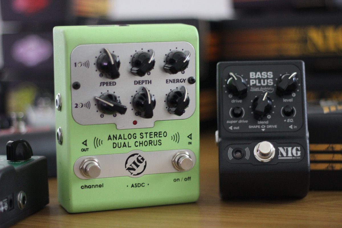 NIGmusic's tweet photo. Uma super dupla para os baixistas. #analogstereodualchorus #bassplus #nigmusic #gnimusic #nigpedals #gnipedals #bassplayer #bass #contrabaixo #baixoeletrico #chorus #felipeandreoli https://t.co/dsDaY4eQUW