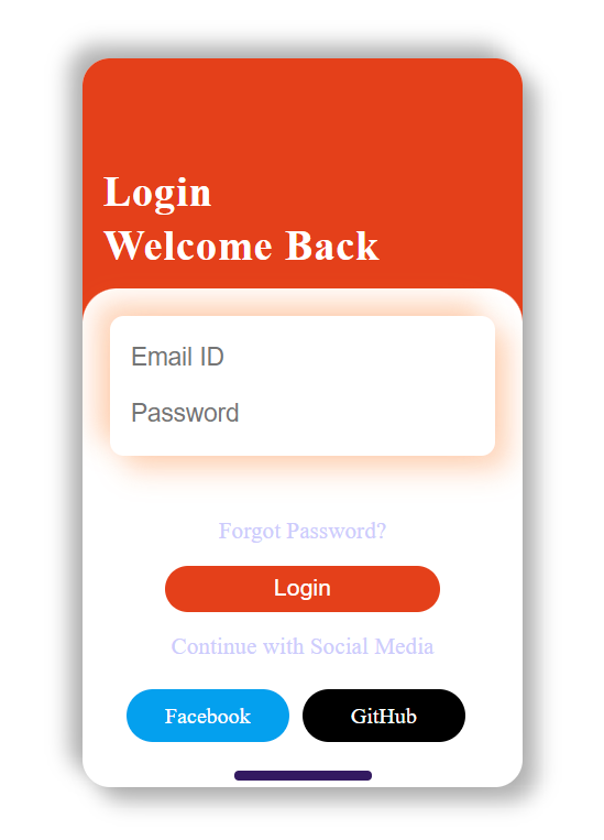 Facebook Login page Design, HTML, CSS