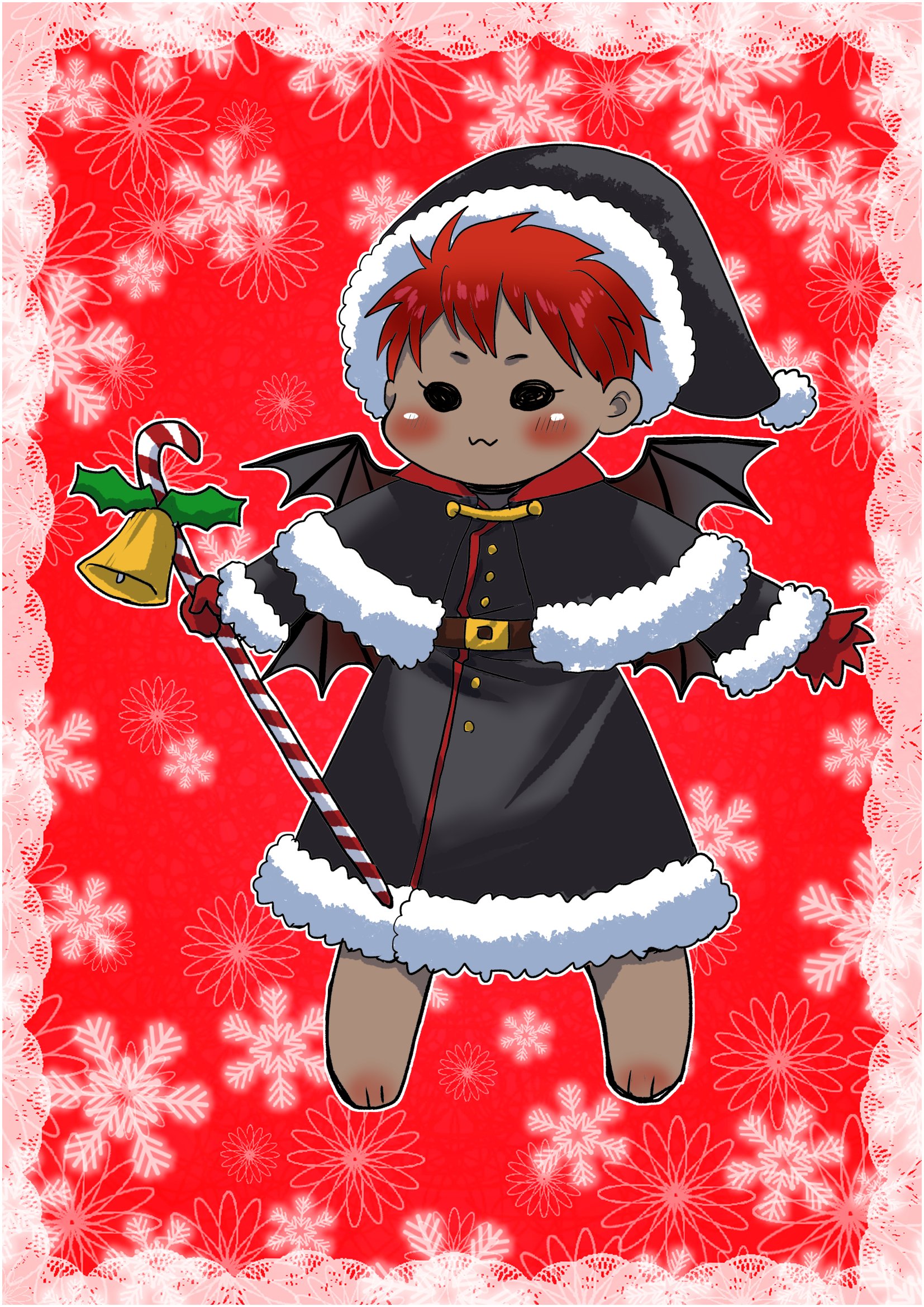 のぱる ブラックサンタディアボロ殿下に悪魔翼追加バージョン T Co Rrlyypvw4c Twitter