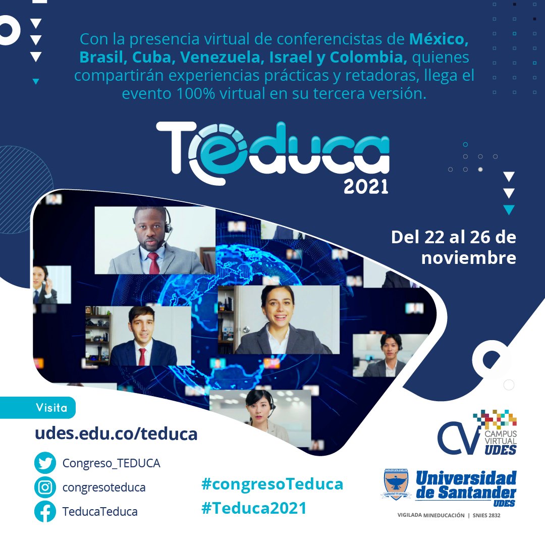 udes_oficial's tweet photo. #TEDUCA | El experto en educación Oved Kedem, asesor de instituciones educativas en Israel y en países americanos, europeos y asiáticos, se vincula como conferencista en #CongresoTeduca.
📆 22 al 26 de noviembre
📲 Inscríbete 👉 https://t.co/PiAsFeq5RM https://t.co/PQh72bPgmC