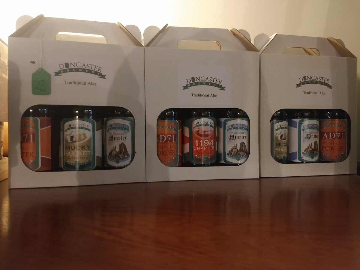 We have done a spot of bottling for the run up to X**s 3 bottle gift packs currently available at the Tap and soon from <a href="/VisitDoncaster/">Visit Doncaster</a> Tourist Information Centre.
#Doncaster #doncasterisgreat #shoplocal #buylocal #supportlocal #beer #CraftBeer