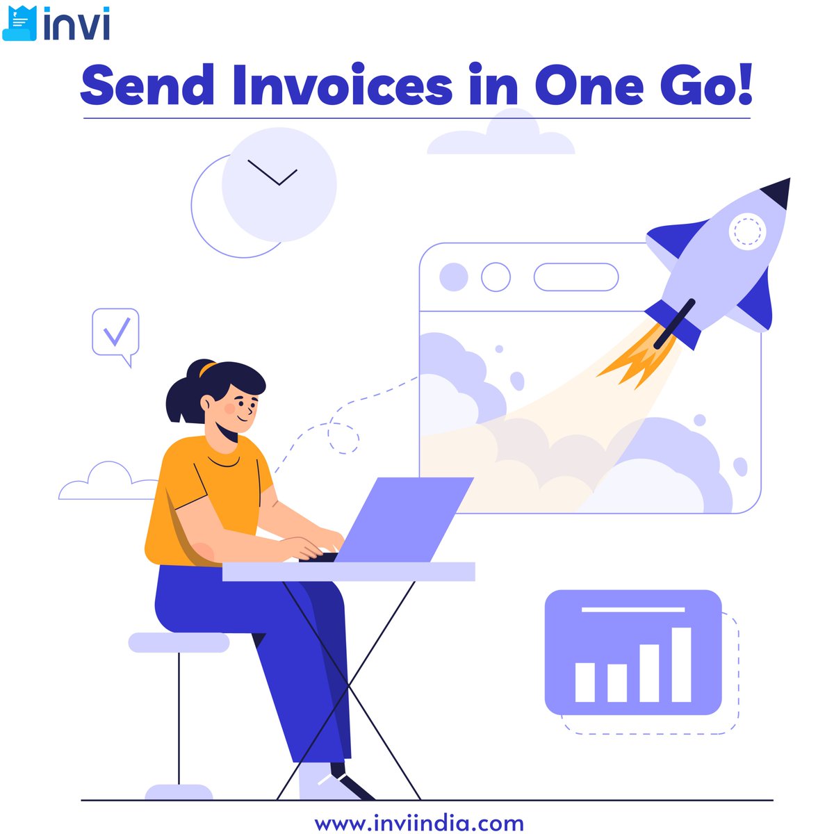 ✅Send Multiple Invoices at the same time
✅Create GST bills for your customers within a few minutes
✅Do customer tracking through a single platform
✅Acess data anytime from anywhere
✅Manage inventory easily.
For more info visit inviindia.com
