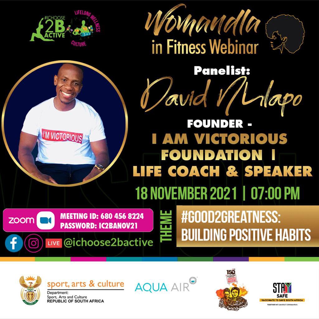 Aqua_Air_Africa's tweet photo. Remember to log in for the @ichoose2bactive @SportArtsCultur #WIFWebinar tonight at 7pm!                   
#IChoose2BActive  #AquaAir
#LifeLongWellnessCulture https://t.co/sY6MPgipQE