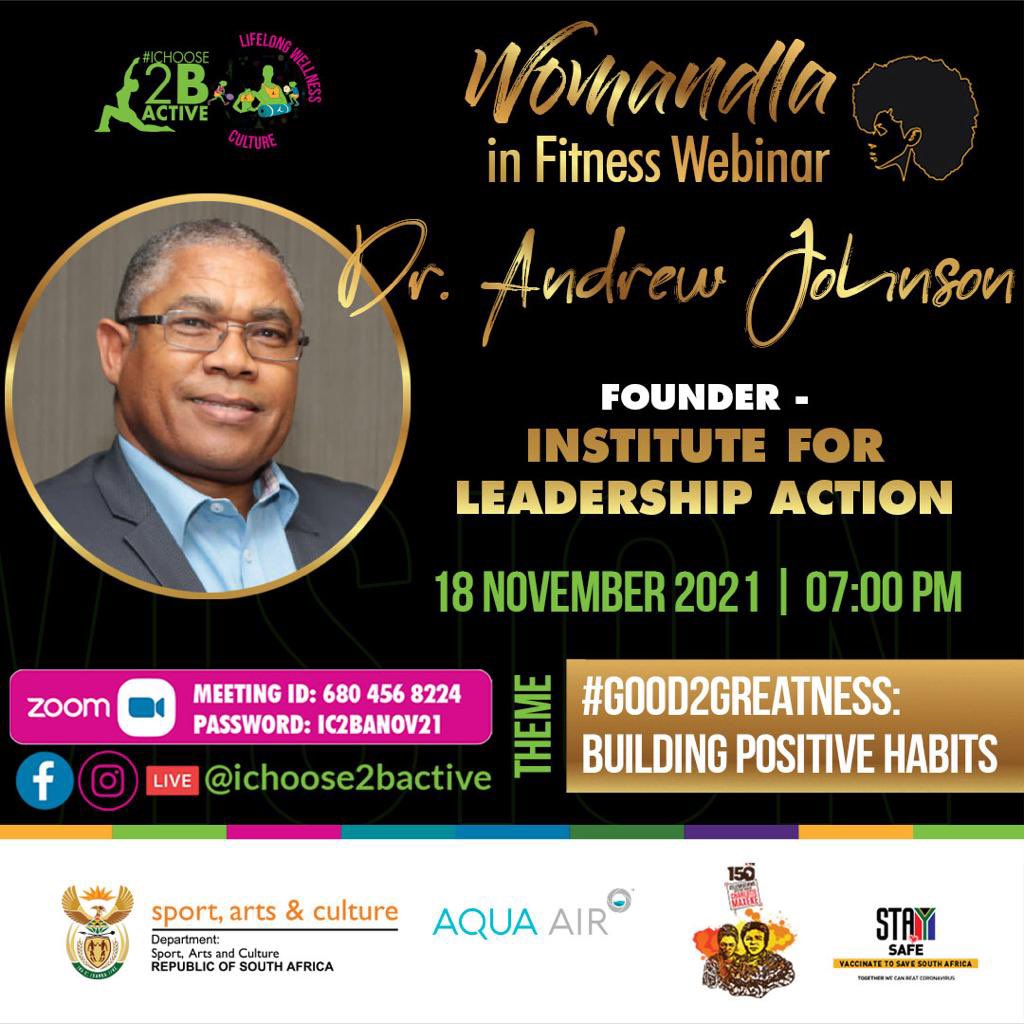 Aqua_Air_Africa's tweet photo. Remember to log in for the @ichoose2bactive @SportArtsCultur #WIFWebinar tonight at 7pm!                   
#IChoose2BActive  #AquaAir
#LifeLongWellnessCulture https://t.co/sY6MPgipQE