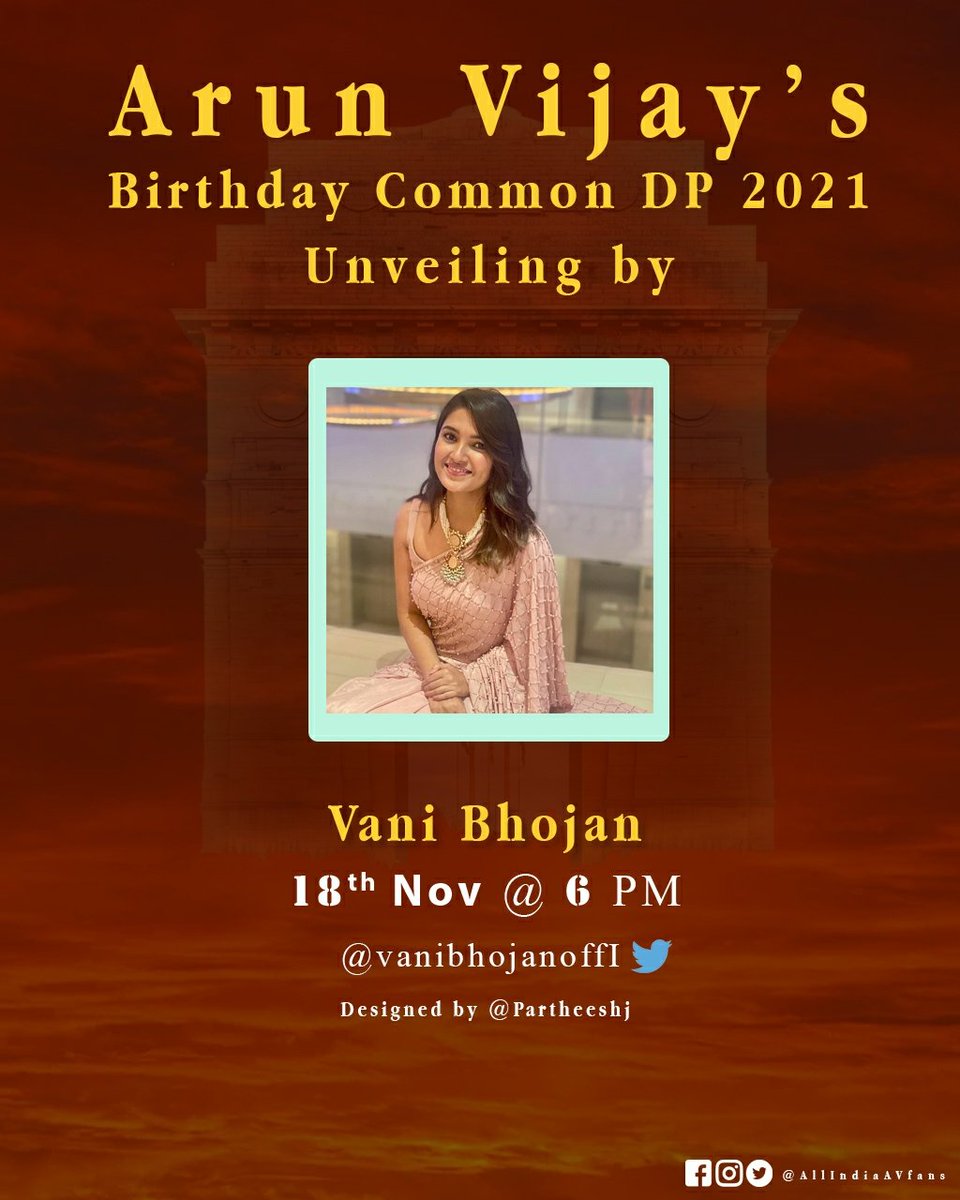 ArunAVFan's tweet photo. Most awaited moment is nearing!π€©
Here's the list of Angels of our Industry who are going to launch @arunvijayno1 Anna's Birthday CDP 2021 π
Today Evening 6:00 PM
@vanibhojanoffI @vidya_pradeep01
@StefyPatel
#ArunVijayBDayBlast π
#ArunVijay #AVfans #AVCCP
@AllIndiaAVfans https://t.co/1WZ1FoFBf1