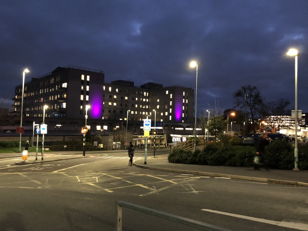 World Pancreatic Cancer day today. Raising awareness to encourage early detection. Shine a purple light on Derriford Hospital 💜💜<a href="/HpbUhpCNS/">UHP HPB Cancer Nurse Specialists</a> <a href="/UHP_NHS/">University Hospitals Plymouth NHS Trust</a>